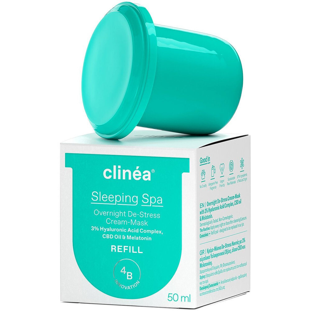 CLINEΑ - SLEEPING SPA Overnight De-Stress Cream-Mask (refill) - 50ml